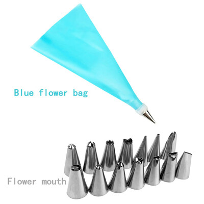 16 PcsSet Silicone Icing Piping Cream Pastry BagStainless Steel Nozzle Pastry Tips Sets DIY Cake Decorating Tools
16 PcsSet Silicone Icing Piping Cream Pastry BagStainless Steel Nozzle Pastry Tips Sets DIY Cake Decorating Tools