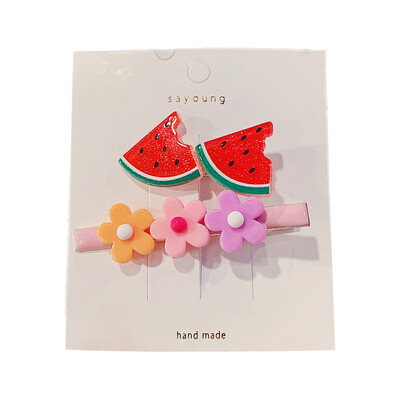 2PcsSet Fashion Hair Clips for Women Hair Barrette Hairpins Flower Fruit Design Barrettes Hair Styling Accessories Nice Gifts
2PcsSet Fashion Hair Clips for Women Hair Barrette Hairpins Flower Fruit Design Barrettes Hair Styling Accessories Nice Gifts
