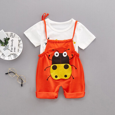 Summer Children Kids Boys Girls Unisex Clothing Set Cartoon Printed Short-sleeved Round Collar Casual T-shirtBib Pants
Summer Children Kids Boys Girls Unisex Clothing Set Cartoon Printed Short-sleeved Round Collar Casual T-shirtBib Pants