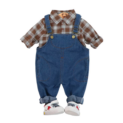 2Pcs Toddler Newborn Boy Girl Autumn Outfits Long Sleeve Plaid Print TopStrap Trousers Casual Sets Baby Clothes Set
2Pcs Toddler Newborn Boy Girl Autumn Outfits Long Sleeve Plaid Print TopStrap Trousers Casual Sets Baby Clothes Set