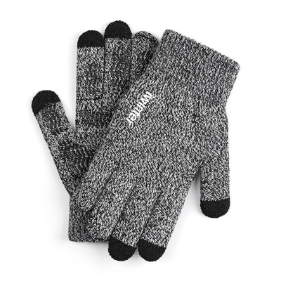 Knitted Gloves Sensitive Touchscreen Gloves Women Men Wool Knitting Gloves Anti-skid Warm Winter Gloves
