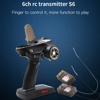 STARTRC S6 24G 6CH Transmitter Remote Controller 400-500m 48V-12V DC with S6FG&S6FGS Gyro Double Receivers for RC Car RC Boa
STARTRC S6 24G 6CH Transmitter Remote Controller 400-500m 48V-12V DC with S6FG&S6FGS Gyro Double Receivers for RC Car RC Boa