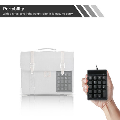 19 Keys Low Noise Mini Numeric Keypad Waterproof USB Wired ABS Material For Microsoft Android And iMac
19 Keys Low Noise Mini Numeric Keypad Waterproof USB Wired ABS Material For Microsoft Android And iMac