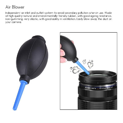 6 in 1 Dust Cleaner Camera Cleaning Kit Lens Brush 3pcs Cleaning Cloth Air Blower Optical Cleaning Tissue for Canon Nikon Sony
6 in 1 Dust Cleaner Camera Cleaning Kit Lens Brush 3pcs Cleaning Cloth Air Blower Optical Cleaning Tissue for Canon Nikon Sony