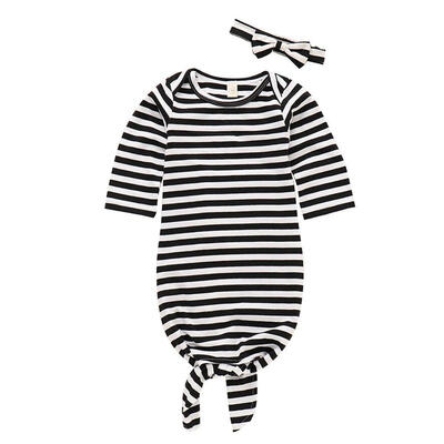 Baby Rompers Cotton Black&White Striped One-piece Sleeping Clothing Headscarf two-pieceSet
Baby Rompers Cotton Black&White Striped One-piece Sleeping Clothing Headscarf two-pieceSet