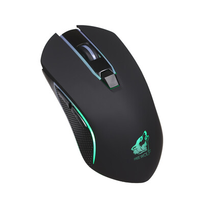 Free Wolf Wireless Gaming Mouse with 1600DPI Silent Gaming Mice of 3 Adjustable DPI&2 Programmable Buttons with Built-in Recha 
Free Wolf Wireless Gaming Mouse with 1600DPI Silent Gaming Mice of 3 Adjustable DPI&2 Programmable Buttons with Built-in Recha
