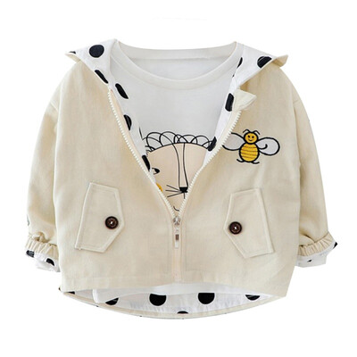 2019 Autumn Baby Girl Cute Outerwear Cartoon Bee Print Casual Hoodie Zipper Sweatshirt Kids Coat Outfits Cloths
2019 Autumn Baby Girl Cute Outerwear Cartoon Bee Print Casual Hoodie Zipper Sweatshirt Kids Coat Outfits Cloths