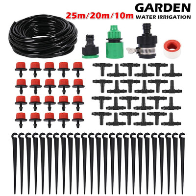 25m20m10m DIY Garden Micro Drip Irrigation System Plant Flower Automatic Watering Sprinkler Kit with Adjustable Drippers
25m20m10m DIY Garden Micro Drip Irrigation System Plant Flower Automatic Watering Sprinkler Kit with Adjustable Drippers