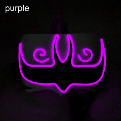 EL Wire LCold Light Mask Upper Face Covered Battery Powered Glowing Cosplay Costume for Halloween Party Supplies Christmas
EL Wire LCold Light Mask Upper Face Covered Battery Powered Glowing Cosplay Costume for Halloween Party Supplies Christmas