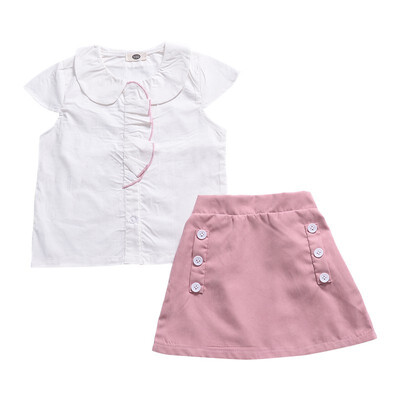 2PCs Girls Uniform Newborn Kid Baby Girls Clothes Sets Tops Doll Collar T-shirt Short Mini Skirt Party Wedding Tutu Dress
2PCs Girls Uniform Newborn Kid Baby Girls Clothes Sets Tops Doll Collar T-shirt Short Mini Skirt Party Wedding Tutu Dress