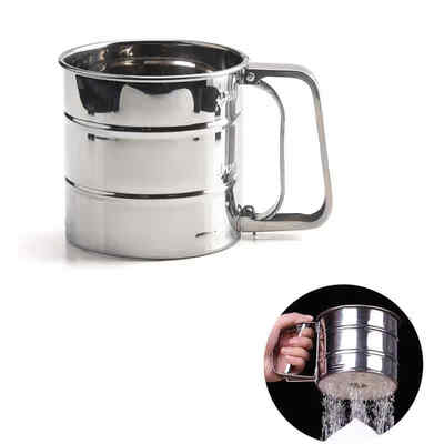 Semi-automatic Hand-held Flour Sieve Baking Tools Stainless Steel Cake Utensils Cocoa Powder Hand-screened Sugar Mesh Sieve
Semi-automatic Hand-held Flour Sieve Baking Tools Stainless Steel Cake Utensils Cocoa Powder Hand-screened Sugar Mesh Sieve