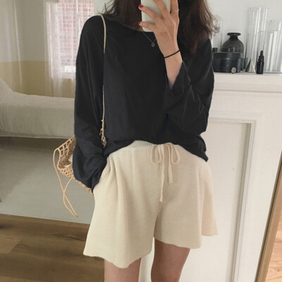Autumn Winter New Casual Loose Multicolor Solid Color T-shirt Long-Sleeved Clothes Women
Autumn Winter New Casual Loose Multicolor Solid Color T-shirt Long-Sleeved Clothes Women