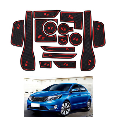15pcsset Gate Slots Non-slip Pad Door Cup Holder Grooves Mat Replacement For Kia K2 16L 
15pcsset Gate Slots Non-slip Pad Door Cup Holder Grooves Mat Replacement For Kia K2 16L