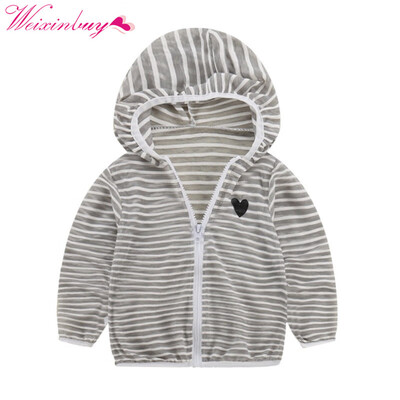 Summer Autumn Hooded Baby Jacket Striped Beach Breathable Sunscreen Jacket for Boys Girl Clothes Girl Coat
Summer Autumn Hooded Baby Jacket Striped Beach Breathable Sunscreen Jacket for Boys Girl Clothes Girl Coat