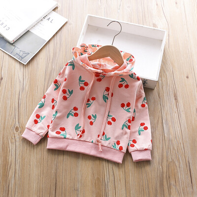 New Autumn Baby Girls Clothes Cherry Printed Cotton Hooded Sweatshirt Children Kids Casual Sportswear Cute Infant Clothing
New Autumn Baby Girls Clothes Cherry Printed Cotton Hooded Sweatshirt Children Kids Casual Sportswear Cute Infant Clothing