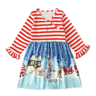 2020 Autumn Autumn Children Girl Christmas Dress Long Flare Sleeve Baby Santa Claus Print Pattern Sundress Clothes
2020 Autumn Autumn Children Girl Christmas Dress Long Flare Sleeve Baby Santa Claus Print Pattern Sundress Clothes