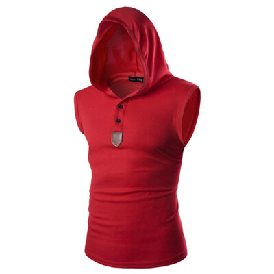 Tank Top Men Hooded Solid Color Sleeveless Vest Fitness Bodybuilding 7 Colors Men Vest
Tank Top Men Hooded Solid Color Sleeveless Vest Fitness Bodybuilding 7 Colors Men Vest
