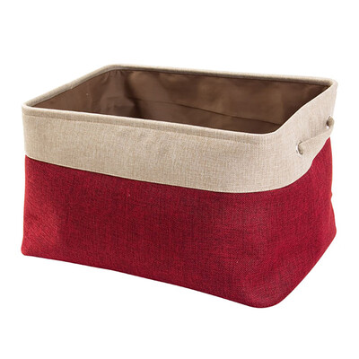 Cover-less Cotton Linen Storage Baskets Double-layer Storage Box Canvas Clothes Toy Car Storage Compartment Wine Red Large
Cover-less Cotton Linen Storage Baskets Double-layer Storage Box Canvas Clothes Toy Car Storage Compartment Wine Red Large