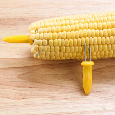 Home Cooking Small Skewers Corn Shaped Skewers for BBQ Twin Prong Sweet Corn Fruit Holder Stainless Steel
Home Cooking Small Skewers Corn Shaped Skewers for BBQ Twin Prong Sweet Corn Fruit Holder Stainless Steel