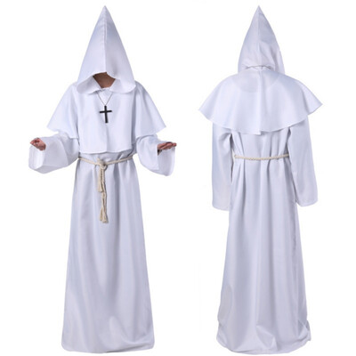 Halloween Monk Hooded Medieval Renaissance Robe Cloak Cape Friar Priest Men Robe Clothes Comic Con Party Cosplay Costume
Halloween Monk Hooded Medieval Renaissance Robe Cloak Cape Friar Priest Men Robe Clothes Comic Con Party Cosplay Costume
