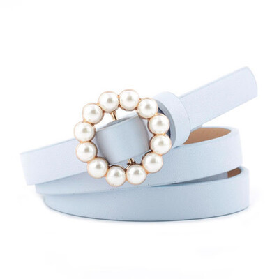 New Fashion Belts For Women Casual Sweet Long Round Pearl Buckle Decorative Thin Women Belt Cinturones Para Mujer
New Fashion Belts For Women Casual Sweet Long Round Pearl Buckle Decorative Thin Women Belt Cinturones Para Mujer