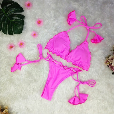 2019 New Summer Women Sexy Ruffles Set Solid Push-Up Padded Swimwear Swimsuit Bathing Beach Hot sale drop shipping
2019 New Summer Women Sexy Ruffles Set Solid Push-Up Padded Swimwear Swimsuit Bathing Beach Hot sale drop shipping