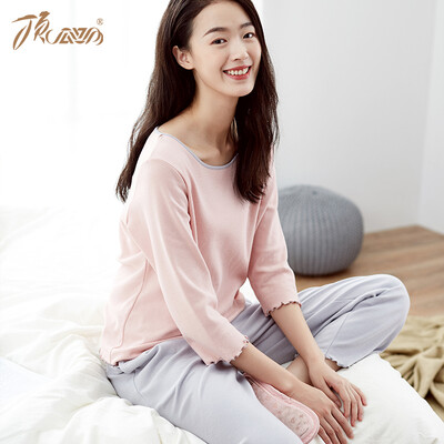 Top melon melon pajamas womens cotton spring fashion Korean version of the seven-point sleeves can be worn outside home service suit t01120jd pink womens one 170
Top melon melon pajamas womens cotton spring fashion Korean version of the seven-point sleeves can be worn outside home service suit t01120jd pink womens one 170