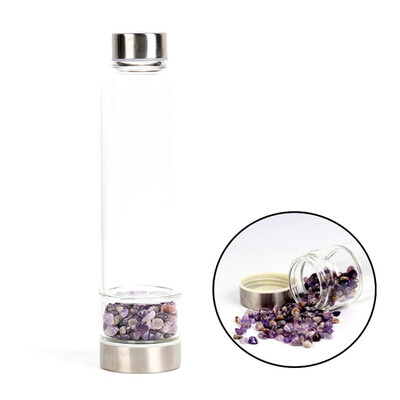 HOT SALE Natural Quartz Crystal Glass Water Bottle Gema Point Crystal Wand Healing Reiki Healing Glass Bottle
HOT SALE Natural Quartz Crystal Glass Water Bottle Gema Point Crystal Wand Healing Reiki Healing Glass Bottle