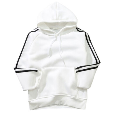 Korean Adult Loose Plus Size Autumn Winter Hooded Cashmere College Style Stripe Long-sleeved Top
Korean Adult Loose Plus Size Autumn Winter Hooded Cashmere College Style Stripe Long-sleeved Top