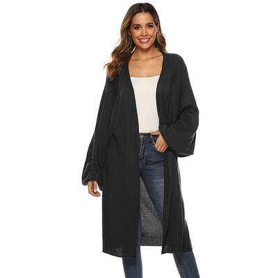 Fashion V Neck Lantern Sleeve Women Coats Solid Color Feminino Loose Cardigan Autumn Loose Outerwear
Fashion V Neck Lantern Sleeve Women Coats Solid Color Feminino Loose Cardigan Autumn Loose Outerwear