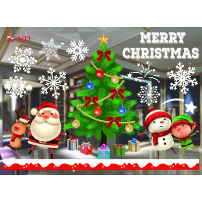 Christmas Decorations No Glue Static Wall Stickers Paper-Cuts Stickers for Home Glass Window Removable Self-Adhesive New Year
Christmas Decorations No Glue Static Wall Stickers Paper-Cuts Stickers for Home Glass Window Removable Self-Adhesive New Year