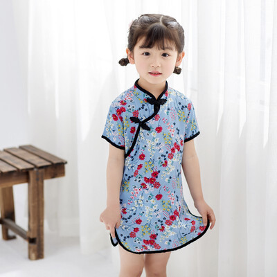 Baby Summer Girls Round Neck Cotton Print Princess Cute Sweet Short Sleeve Cheongsam Princess Dress
Baby Summer Girls Round Neck Cotton Print Princess Cute Sweet Short Sleeve Cheongsam Princess Dress