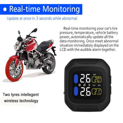 ET-910AE Wireless Motorcycle Tire Pressure Monitoring System Motorcycle Tire Pressure Sensor Universal 2 External Sensors
ET-910AE Wireless Motorcycle Tire Pressure Monitoring System Motorcycle Tire Pressure Sensor Universal 2 External Sensors