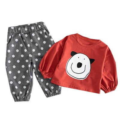 Kids Clothes Autumn Baby Girl Clothes Set Long Sleeve Toddler Girl Clothes Cartoon T-ShirtDot Pants Girls Clothing Fashion 2018
Kids Clothes Autumn Baby Girl Clothes Set Long Sleeve Toddler Girl Clothes Cartoon T-ShirtDot Pants Girls Clothing Fashion 2018