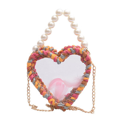 2019 summer new fashion feather pearl hand-woven transparent jelly bag portable chain shoulder Messenger bag
2019 summer new fashion feather pearl hand-woven transparent jelly bag portable chain shoulder Messenger bag