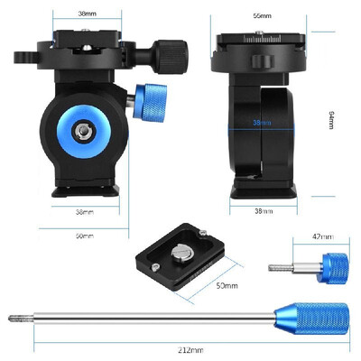 Andoer GH-20 Tilt Head CNC Aluminum Alloy Tripod Monopod Ball Head with Quick Release Plate Compatible for ARCA SWISS Sirui RRS Mo
Andoer GH-20 Tilt Head CNC Aluminum Alloy Tripod Monopod Ball Head with Quick Release Plate Compatible for ARCA SWISS Sirui RRS Mo