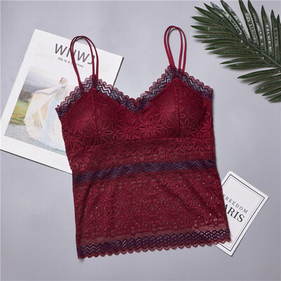 Floral Embroidery Lace Top Lingerie Women Transparent Sexy Full Cup Padded Spaghetti Strap Lacy Tops Female Comfy Underwear
Floral Embroidery Lace Top Lingerie Women Transparent Sexy Full Cup Padded Spaghetti Strap Lacy Tops Female Comfy Underwear