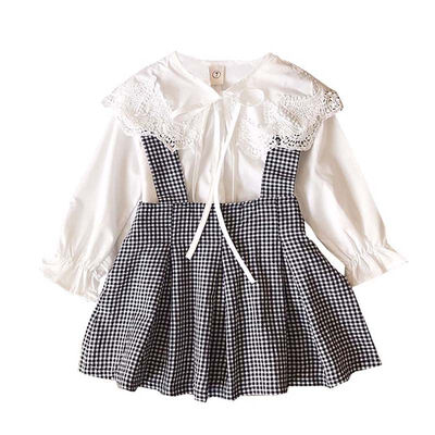 Baby Girl Clothes Set Long Sleeve Princess Blouse WhitePlaid Skirt 2PCS Kids Girl Clothing Set Autumn
Baby Girl Clothes Set Long Sleeve Princess Blouse WhitePlaid Skirt 2PCS Kids Girl Clothing Set Autumn