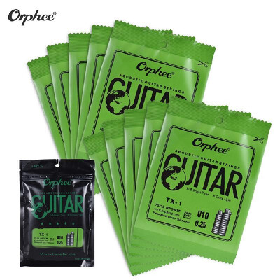 Orphee TX-1 Single String Replacement for Acoustic Folk Guitar 1st E-String 010 10-Pack High-carbon Steel Core 7525 Phosphor B
Orphee TX-1 Single String Replacement for Acoustic Folk Guitar 1st E-String 010 10-Pack High-carbon Steel Core 7525 Phosphor B