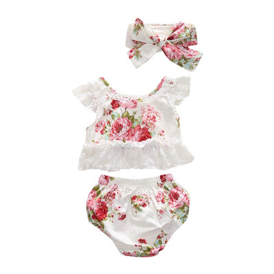 3pcs Toddler Baby Girl clothes set Lace hollow out Floral Top Stripe Shorts headband 3Pcs Outfits set clothes
3pcs Toddler Baby Girl clothes set Lace hollow out Floral Top Stripe Shorts headband 3Pcs Outfits set clothes