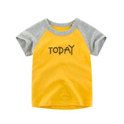 Baby Boys Clothes Summer Short Sleeve T-Shirts For Kids English Letters Tops Tees Cotton Casual Patchwork Shirts For Kids
Baby Boys Clothes Summer Short Sleeve T-Shirts For Kids English Letters Tops Tees Cotton Casual Patchwork Shirts For Kids