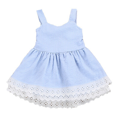 Dresses For Girl Baby Clothes Summer Girl Dress Double Blue Striped Back Bow Sweet Princess Girl Dress Baby Girl Clothes
Dresses For Girl Baby Clothes Summer Girl Dress Double Blue Striped Back Bow Sweet Princess Girl Dress Baby Girl Clothes