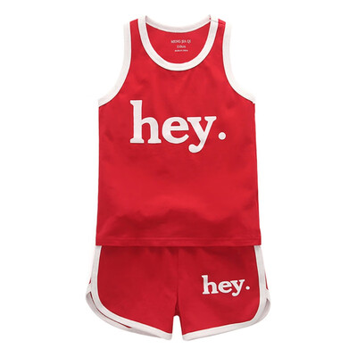 Summer vest T-shirt boy girl clothes suit jersey sports suit letter vest T-shirt sports shorts beach kids clothes set
Summer vest T-shirt boy girl clothes suit jersey sports suit letter vest T-shirt sports shorts beach kids clothes set