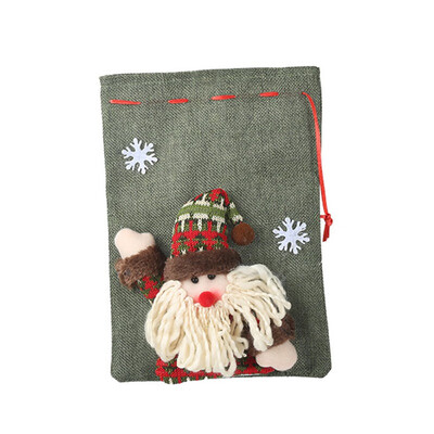 Holiday Party Supplies Linen Cloth Christmas Gift Bags Drawstring Treat 3D doll Bag Christmas Stocking Holders
Holiday Party Supplies Linen Cloth Christmas Gift Bags Drawstring Treat 3D doll Bag Christmas Stocking Holders