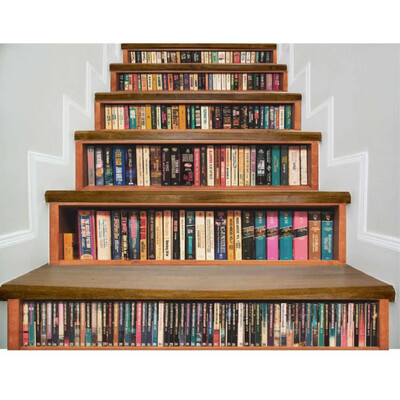 6 pcs 3D Bookshelf Cat Tiger Self-adhesive Staircases Sticker DIY Decoration for Hallway Step Floor
6 pcs 3D Bookshelf Cat Tiger Self-adhesive Staircases Sticker DIY Decoration for Hallway Step Floor