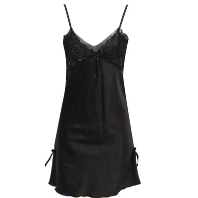 Ladies Sexy Silk Sleepwear Satin Nightgown V-neck Nightdress Slip Nighties Summer Night Dress Lace Night Gown Lingerie For Women
Ladies Sexy Silk Sleepwear Satin Nightgown V-neck Nightdress Slip Nighties Summer Night Dress Lace Night Gown Lingerie For Women