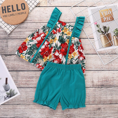 2019 New Summer Children Baby Girls Casual Floral Pattern Strap Sleeveless Tops VestShorts Suits Costume Set
2019 New Summer Children Baby Girls Casual Floral Pattern Strap Sleeveless Tops VestShorts Suits Costume Set