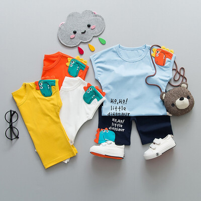 Summer Baby Boys Cotton Sets Short Sleeve Dinosaur Print Tops Blouse T-shirtsShorts Casual Yellow Orange Outfits 2Pcs
Summer Baby Boys Cotton Sets Short Sleeve Dinosaur Print Tops Blouse T-shirtsShorts Casual Yellow Orange Outfits 2Pcs