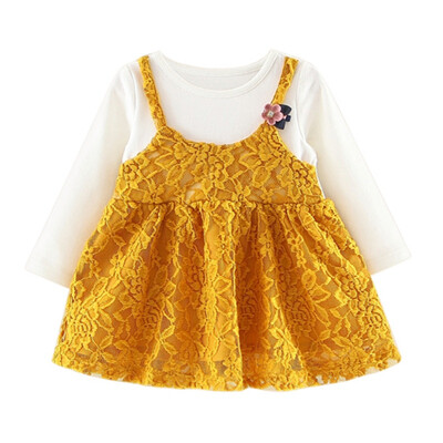 Baby Girl Lace Dress Long Sleeve Girl Solid Dress 2018 New Spring Autumn Fashion Children Cotton Clothing Princess Tutu Dress j2
Baby Girl Lace Dress Long Sleeve Girl Solid Dress 2018 New Spring Autumn Fashion Children Cotton Clothing Princess Tutu Dress j2