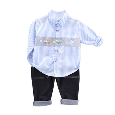 Children Baby Boys Casual Long Sleeve Striped Car Print Blouse TopsDenim Pants Trouser Kids Autumn Costume Set
Children Baby Boys Casual Long Sleeve Striped Car Print Blouse TopsDenim Pants Trouser Kids Autumn Costume Set
